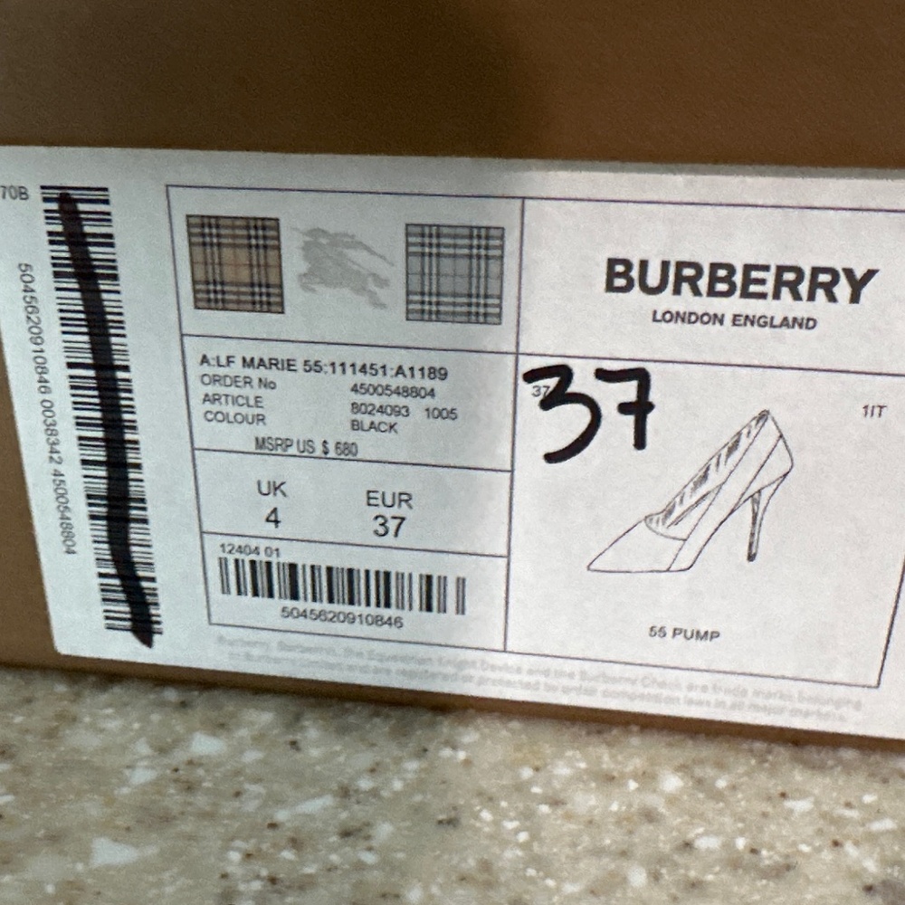 Burberry Heels Size 7